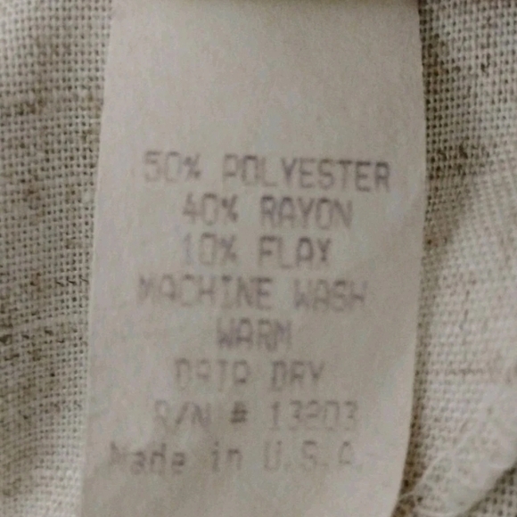 VTG Union Made Berg Ray Frocks Polyester Blend Dress Oatmeal Cream Size 10 - Picture 6 of 6